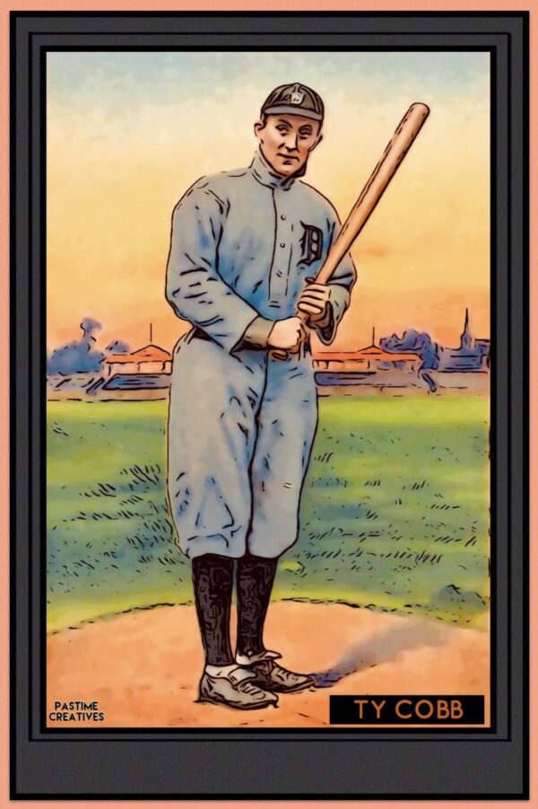 Baseball Icon Ty Cobb Silent Movie Poster Somewhere In Georgia